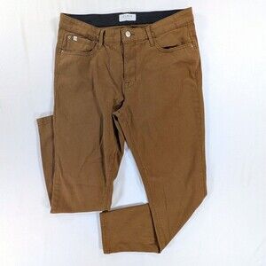 Curve Appeal Pants Womens 10 Brown Minimalist Jegging Mid Rise Stretch Casual